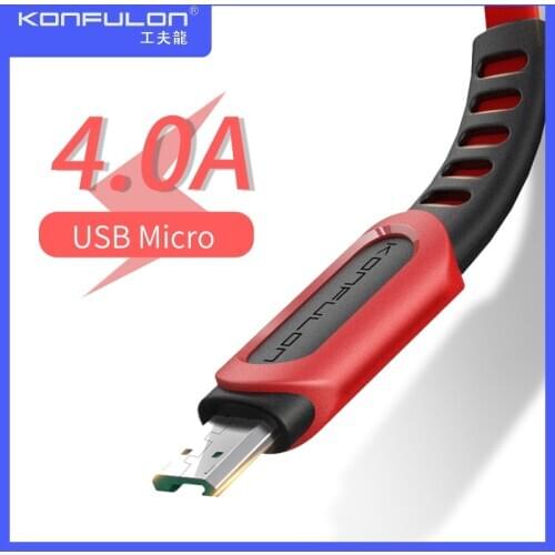 Micro USB 4A Fast Charge Data Cable For Android Mobile Phone QC 3.0 Wire Support VOOC Super Flashcharge
