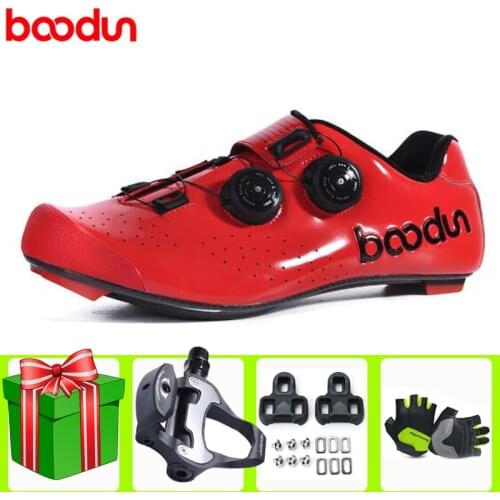 Boodun Road Cycling Shoes Men Carbon Fiber Sapatilha Ciclismo Bike Sneakers Professional Outdoor Sport Light Bicycle Racing