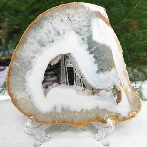 10-13cm Crystal Slice Natural Agate Quartz Gemstones Slices With Geode Healing Decor Gift