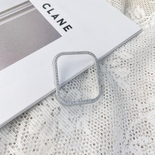 Metal Bumper Case for Apple Watch Series SE6 5 4 3 2 1 for iwatch Diamond Protective Frame Cover 38mm 42mm 40mm 44mm