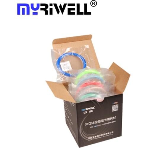 Myriwell 20Pieces/lot 3D Printer Filament 5M/pcs 20 Colors 1.75mm PLA 3D Print Filament For 3D Printer Or 3D Pen