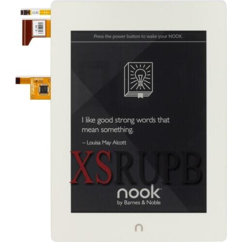 New 300PPi ED060KH3 6 inch Touch screen with light Screen For Nook glowlight plus Nook 5 E-Ink Reader Ebook eReader Display