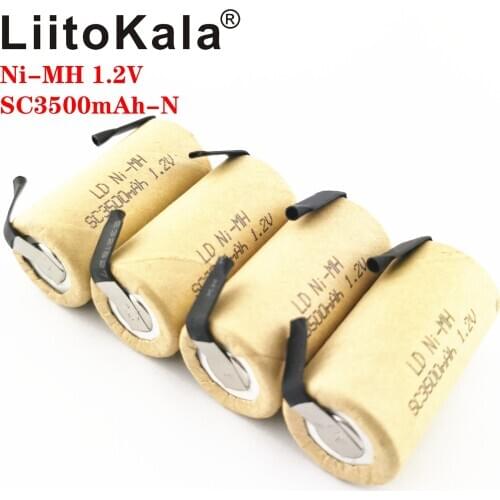 LiitoKala SC 3000mAH NI-MH 1.2V Rechargeable Battery high discharge rate 10C 15C for Electric tools Power Tool battery DIY nicke
