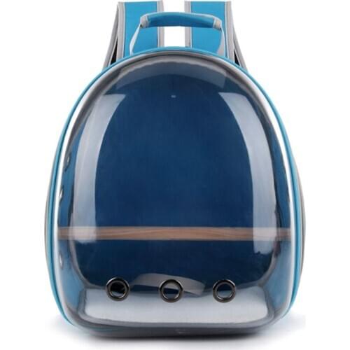 Pet Parrot Carrier Bird Travel Bag Space Capsule Transparent Backpack Breathable 360° Sightseeing LX9F