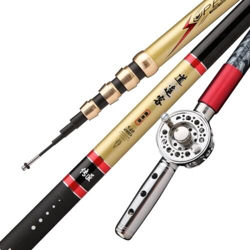 Hollow Rod 4.5M-9.0M Hand Pole Spinning Fishing Canne Carp Feeder Peche Position Multifunction Vara De Pesca Fishing Tackle Sets