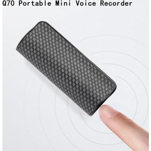 Q70 16GB Portable Audio Magnetic Recording Device Rechargeable Noise Reduction Recorder Mini Voice Recorder Office Meeting Suppl
