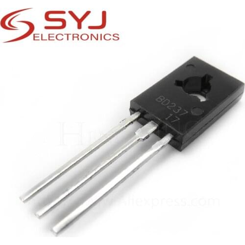 10pcs/lot BD237 NPN 2A/100V TO-126 In Stock