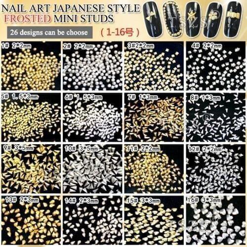 100pcs /lot new arrival Japanese style nail art 3D mini frosted studs DIY metal decor