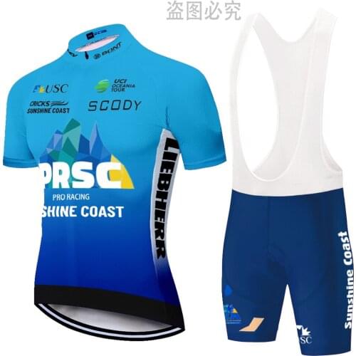 2020 Team Sunshine Coast cycling jersey set bike man maillot cyclisme homme bike shorts summer quick dry cycling suit