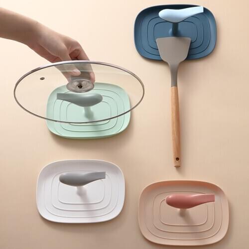 2021 New Household Multi-Function Spatula Rack Spoon Storage Rack Spatula Mat Holder Kitchen Storage Rack Pot Cover Rack Tools