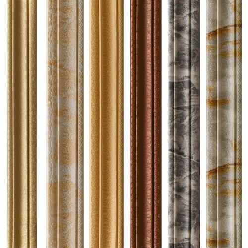 235cm 3D Self-Adhesive Skirting Sticker Foot Line Wall Decal Background Decor Wall Sticker