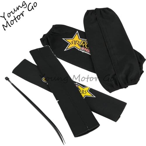 270mm 350mm 27cm 35cm Front Rear Fork Protector Shock Absorber Skin Guard Wrap Suspension Cover Skin Sleeve Set