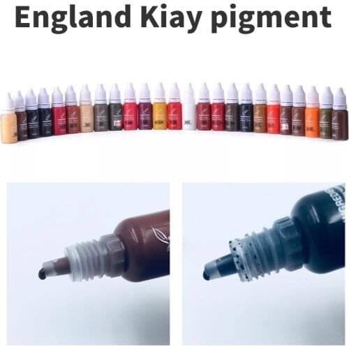 10 Pcs Permanent Makeup Pigment Ink Color Tattoo Micro Cosmetic Micropigmention for lip&eyebrow makeup pigment