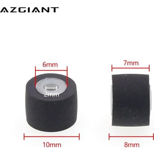 4pcs 10x8x2mm rubber Cartridge Audio Radio Movement pinch roller tape recorder Pressure cassette deck Belt Pulley for JVC player