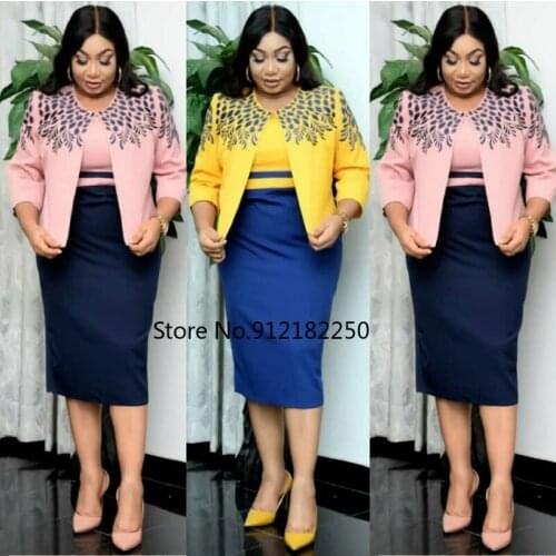 African Dresses for Women Summer Fashion African Women Printing Plus Size Dress and Coat African Clothes Women 2XL-6XL
