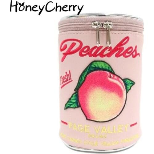 Large Capacity Makeup Bag Lovely And Delicious Peach Can Cosmetic Bag, Lovely And Creative Peach Storage Bag, Cute Bag
