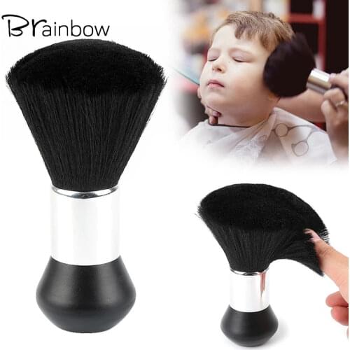 Brainbow 1PC Soft Neck Face Duster Beard Brushes Barber Hair Cutting Cleaning Hairbrush Salon Hairdressing Styling Tools