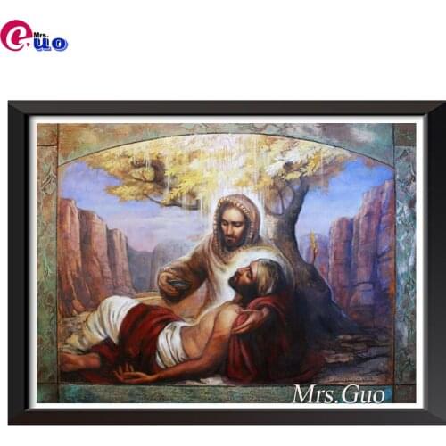 Diamond Embroidery Religious art,Jesus Rhinestones Gift Diamond Painting Full Square Cross Stitch Handmade 5d Diy Home Decor