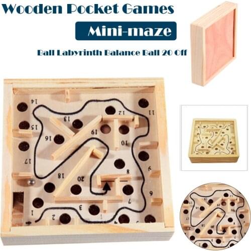 Wooden Math Block Toy Maze Beads Board Kids Balance And Hands Grasp Toy Children Educational Toys Intelligence Training Game