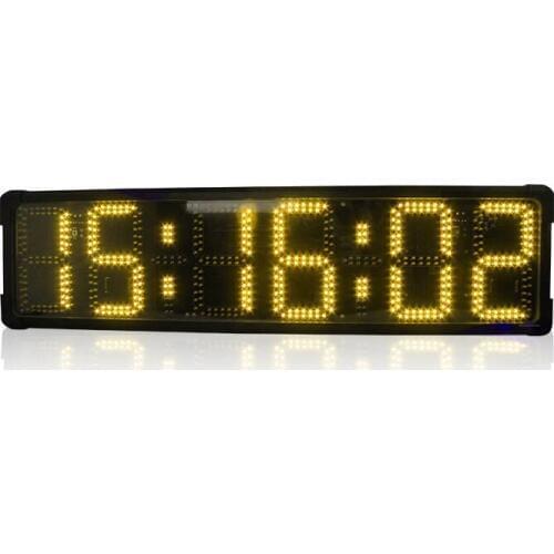 Double-sided 8" digital LED race sports countdown timer with large stopwatch