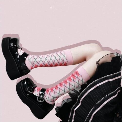 Gothic Harajuku Bowknot Demon Dark Goth Punk Platform Women Cute Lolita Shoes Kawaii Anime Loli Cosplay High Heel 6.8cm Pu Shoes