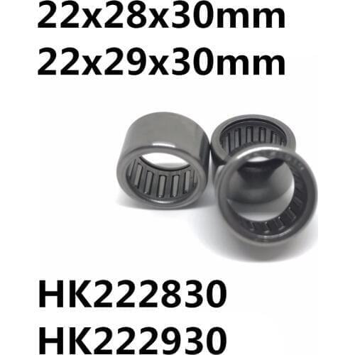 10pcs HK222830 HK222930 22x28x30 or 22x29x30 mm Bearing Shell Type Needle Roller Bearings High Quality HK2230