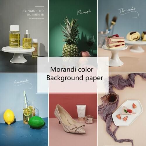 INS Double-Side Morandi Color Photography Board Backdrops Paper Studio Photo Shooting Props Background Decorations