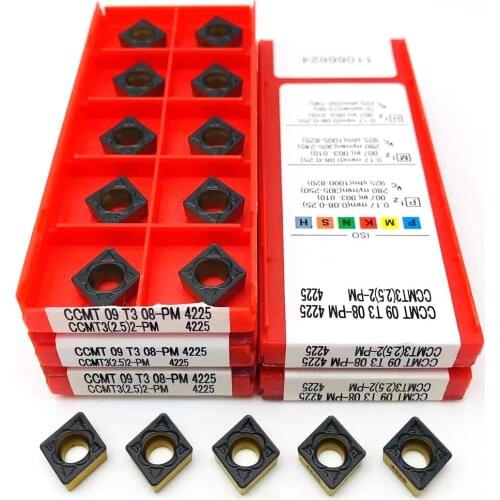 Carbide Insert CCMT09T308 PM 4225 Metal Turning Tool Lathe Tool End Milling Cutter CCMT 09T308 Turning Insert Parts Tool