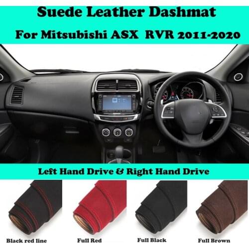 For Mitsubishi ASX RVR Citroen C4 2011-2020 Suede Leather Dashmat Dashboard Cover Pad Dash Mat Car-Styling Accessories LHD RHD