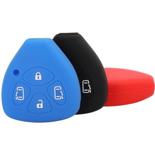 Kutery 10PCS Remote Coloful Silicone Car Key Cover Case For Toyota Avalon Camry Corolla Crown Yaris Prado RAV4 Protector Replace