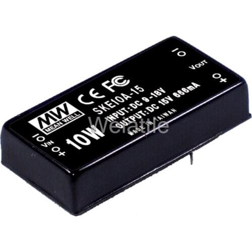 MEAN WELL original SKE10B-15 15V 666mA meanwell SKE10 15V 10W DC-DC Regulated Single Output Converter