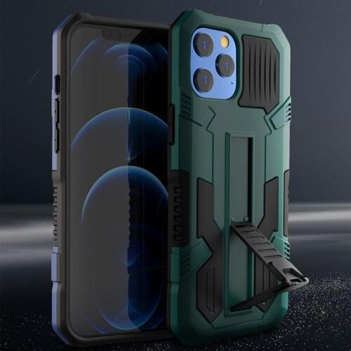 MrenewedM Holder Stand Phone Case For iPhone 11 12 Pro Max X XR XS MAX SE 2020 7 8 Plus Hard PC Shockproof Protection Back Cover