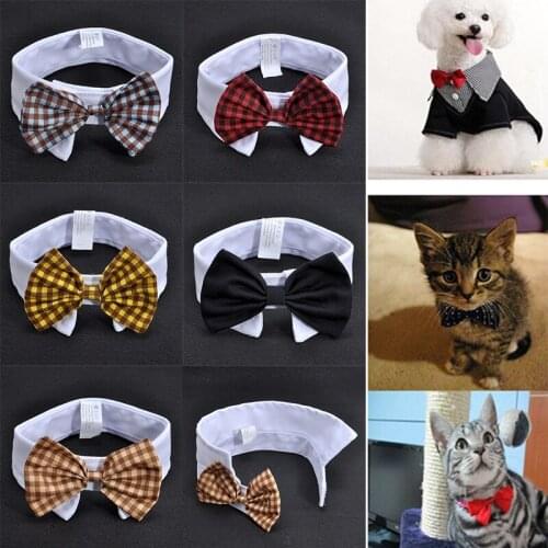 New Fashion Small Dog Cat Bow Tie Collar Pet Puppy Clothes Bowtie Necktie Pet Supplies