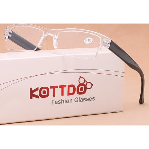 New Fashion Trend Reading Glasses Classic Square Hyperopia Glasses for Men and Women + 1.0 + 1.5 + 2.0 + 2.5 + 3.0 + 3.5 + 4.0