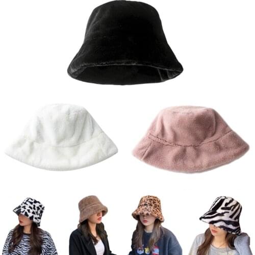 Bucket Hats Foldable Wind Protection Fisherman Caps for Women Men Casual Panama Hat for Warm Keeping in Winter Autumn