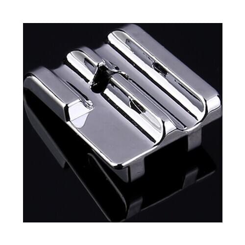 Pulaqi 1PCS Double Household Sewing Machine Welt Overlock Walking Foot For Multi-function Presser Foot Metal Rope Sewing Machine