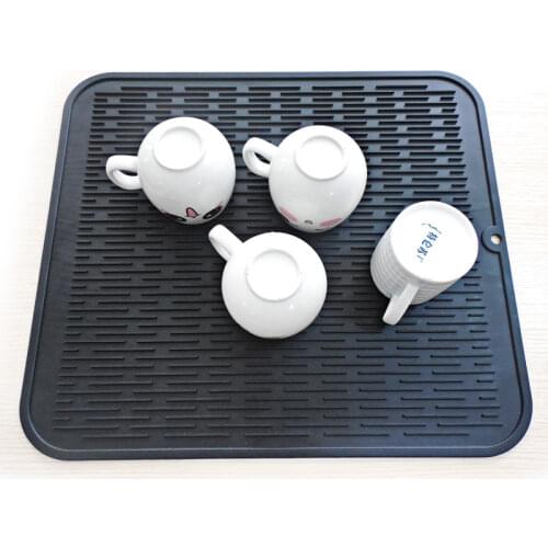 Silicone Table Placemat Premium Heat Resistant Drying Mat Tableware Dishwasher Dish Cup Cushion Pad Dinnerware Table Mat