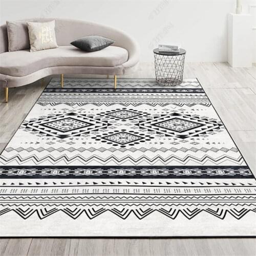Nordic Carpet Living Room Modern Minimalist Bedroom Sofa Bed Side Non-slip Floor Mat Moroccan Style Full Home