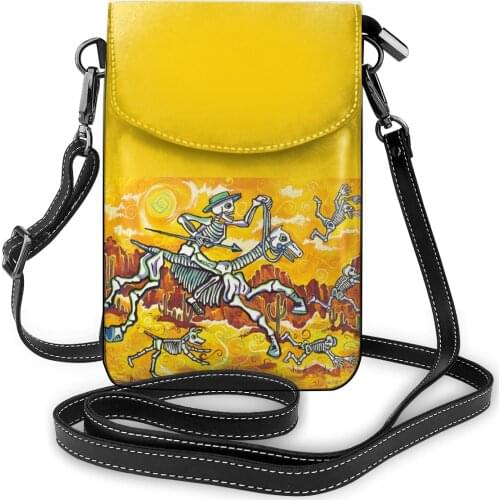 Skeleton Shoulder Bag Student Gift Women Bags Stylish Leather Business Purse