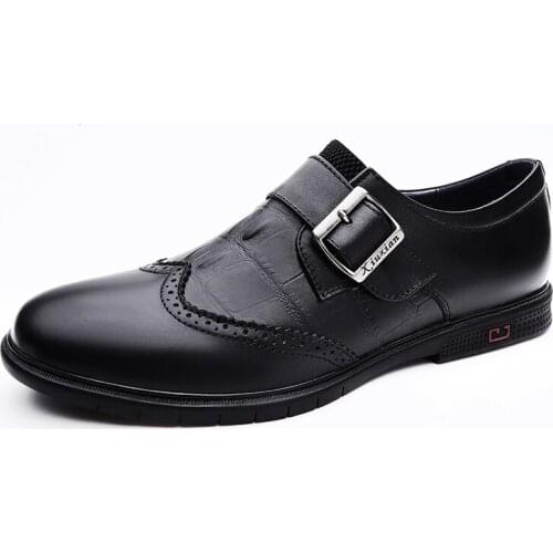 Moccasins Male Comfortable Shoe Classic Formal Shoes For Men Fashion Genuine Leather Oxford Shoes Tooling Real Leather Elegant