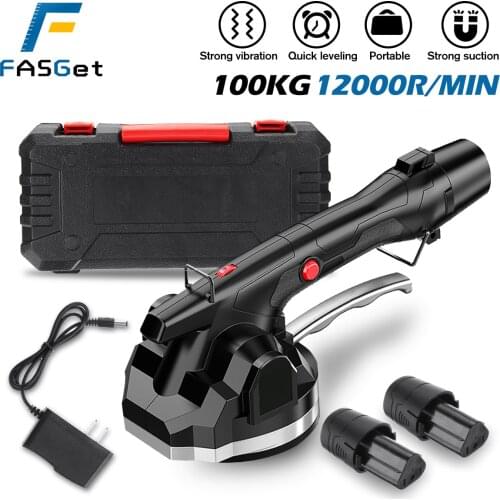 3000W 12000r/m Vibrator for tiles 100x100cm tiling Plastering machine laying tiles 1/2 battery automatic floor vibrator leveling