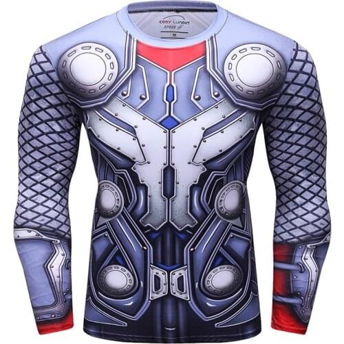 High Quality Men Design Digital Sublimation Printed Tshirt Fashion Running Rash Guard