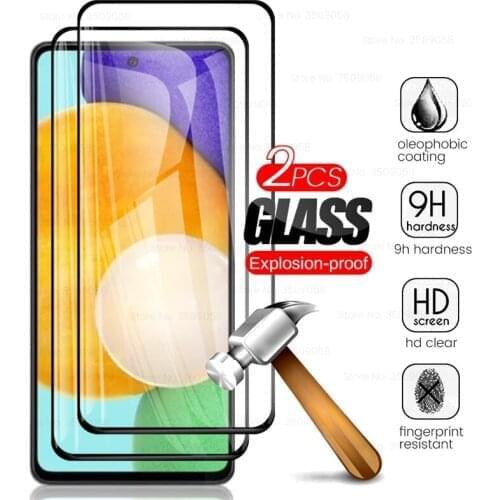 2pcs 3d full coverger screen protectors for samsung galaxya52 galaxy a52 a 52 52a 2021 5g sm-a526b/ds 6.5'' tempered glass film
