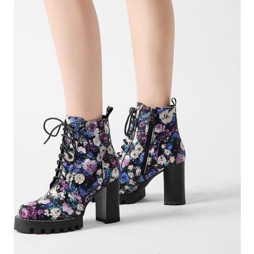 QZYERAI 2021 Genuine Leather Autumn Winter Boots Shoes Women Ankle Boots Female Women Boot Platform Shoes