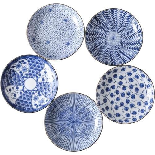 1 PC Ceramic Dish Plate 20CM Japanese style Tableware Utensil High Quality Made in Japan