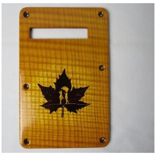 1pcs Hand-made carved maple wood Tremolo Cover Guitar #2329