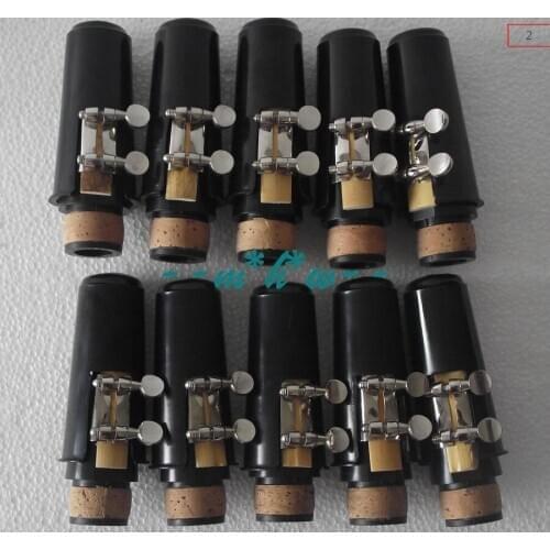 10 set Bb clarinet mouthpiece Ligature and cap reeds Good material good sound
