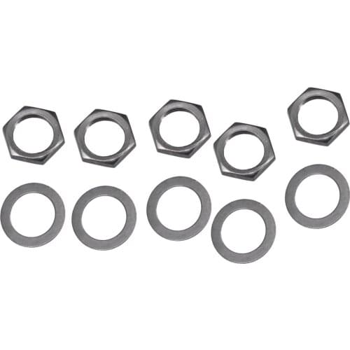 10pcs Iron Iron Socket Connector Nuts For Guitar Electric Bass Part 9mm