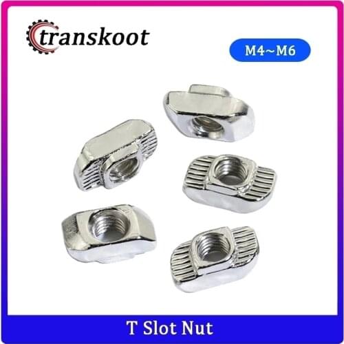 100pcs 40pcs M4 M5 M6 T nut Hammer Head Nut bolt Nickel Plated for 3030 Aluminum Profile with Slot Groove 8mm M4 M5 M6
