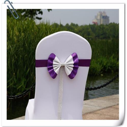 100pcs wholesale new cheap sparkle wedding chair sash for party banquet decoration event decoration FREE SHIPPING